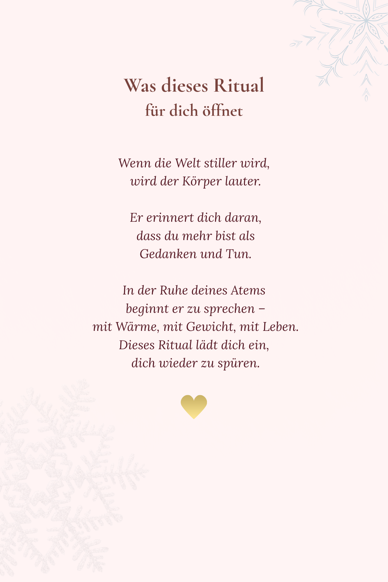 Taschenbuch "Achtsame Winter-Rituale für Frauen"