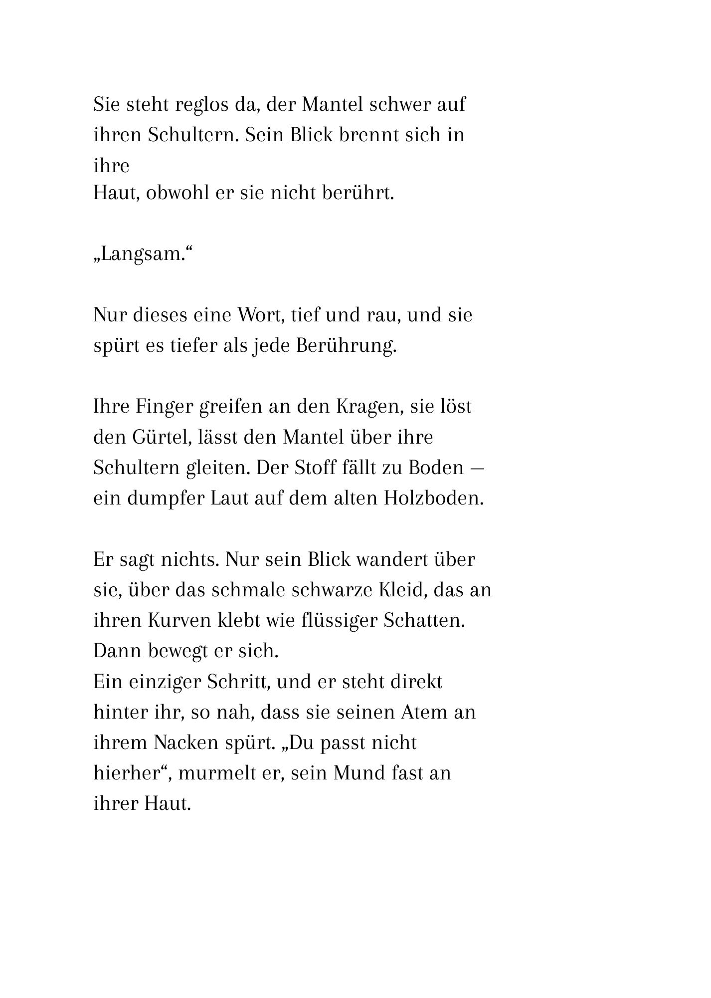 Notizbuch "Ein Hauch von Sinnlichkeit"  von Marie von Rosenhain - 200 Seiten liniert